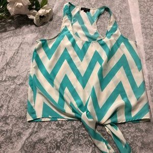 Blue and White Top by Timing!